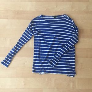 J. Crew scoop neck striped long sleeve -XXS